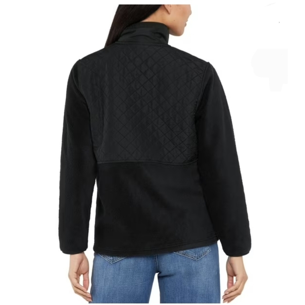 Eddie Bauer Women's Black and Purple Teddy Jacket - Picture 2 of 5